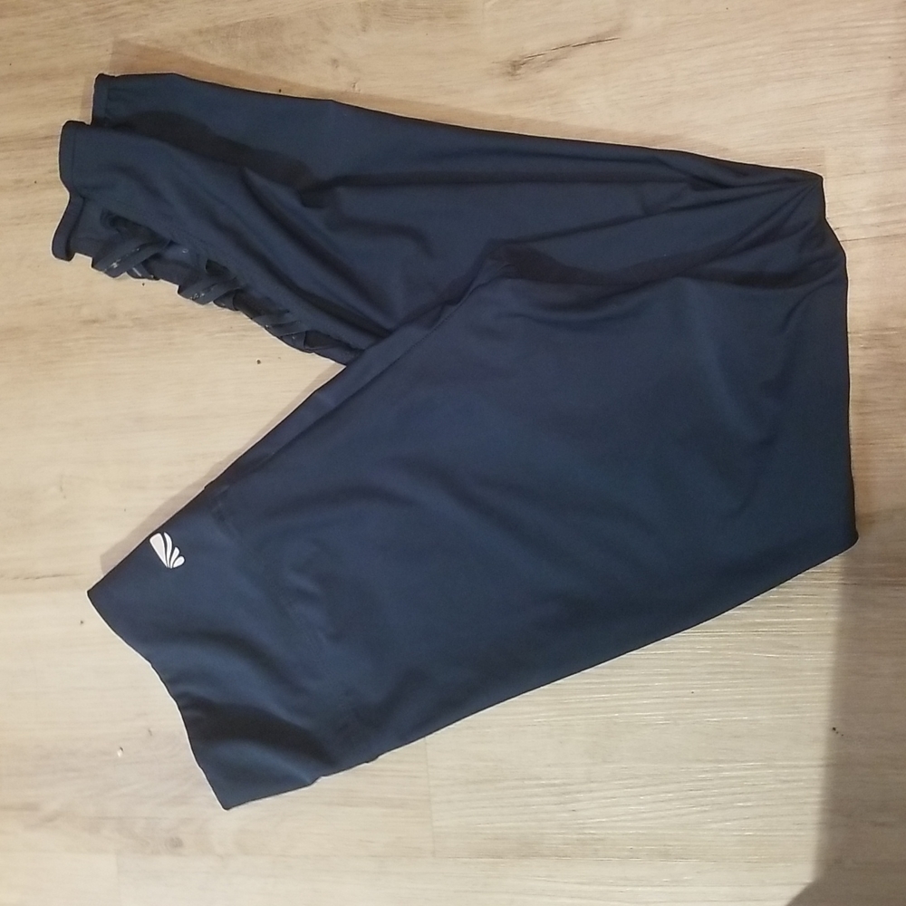 Teal Full Length Stretchy Leggings with detail